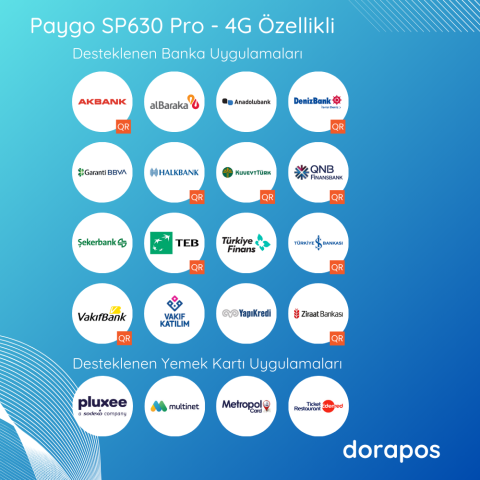 Paygo SP630 PRO ECR - 4G Özellikli