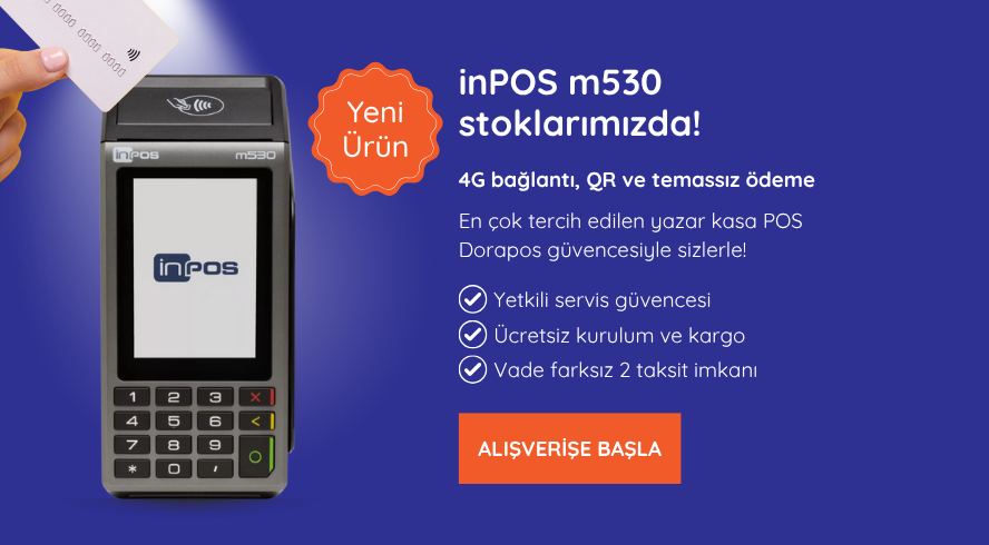 inPOS m530 yazar kasa POS stoklarımızda